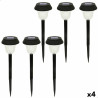 Set de estacas solares de jardín Aktive 6 Piezas Acero Inoxidable Pl