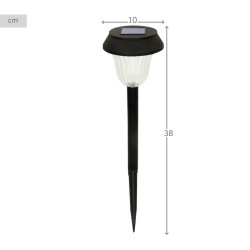 Set de estacas solares de jardín Aktive 6 Piezas Acero Inoxidable Pl
