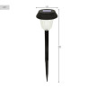 Set de estacas solares de jardín Aktive 6 Piezas Acero Inoxidable Pl