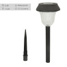 Set de estacas solares de jardín Aktive 6 Piezas Acero Inoxidable Pl