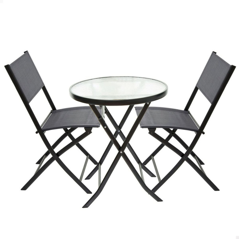 Muebles de Jardín Aktive Mesa Silla x 2 3 Piezas 60 x 71 x 60 cm 46 x Muebles de Jardín Aktive Mesa Silla x 2 3 Piezas 60 x 71 x 60 cm 46 x