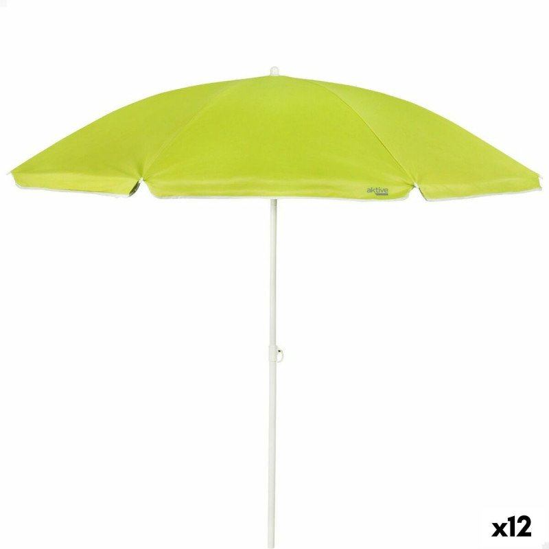 Sombrilla Aktive Verde Poliéster Metal 200 x 202 x 200 cm (12 Unidade