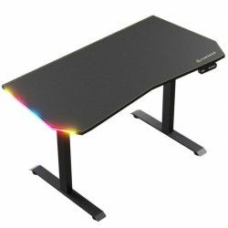 Mesa de Escritorio Gaming Forgeon Battleground 140 x 70 x 75 cm Negro