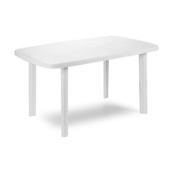 Mesa auxiliar IPAE Progarden 08330100 Blanco Resina (72 x 137 x 85 cm