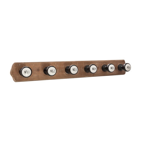 Perchero de Pared Atmosphera Números 6 Colgadores 66 x 8,5 x 8,8 cm M