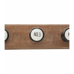 Perchero de Pared Atmosphera Números 6 Colgadores 66 x 8,5 x 8,8 cm M