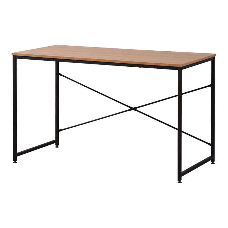 Escritorio EDM 75195 Negro Madera Metal 120 x 60 x 74 cm Escritorio EDM 75195 Negro Madera Metal 120 x 60 x 74 cm