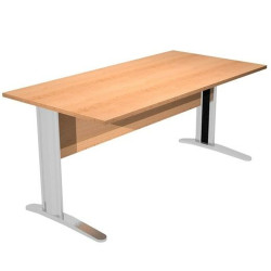 Mesa de Escritorio Artexport Presto Marrón Metal Melamina 160 x 80 x