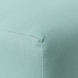Taburete Io Verde textileno 45 x 45 x 43 cm