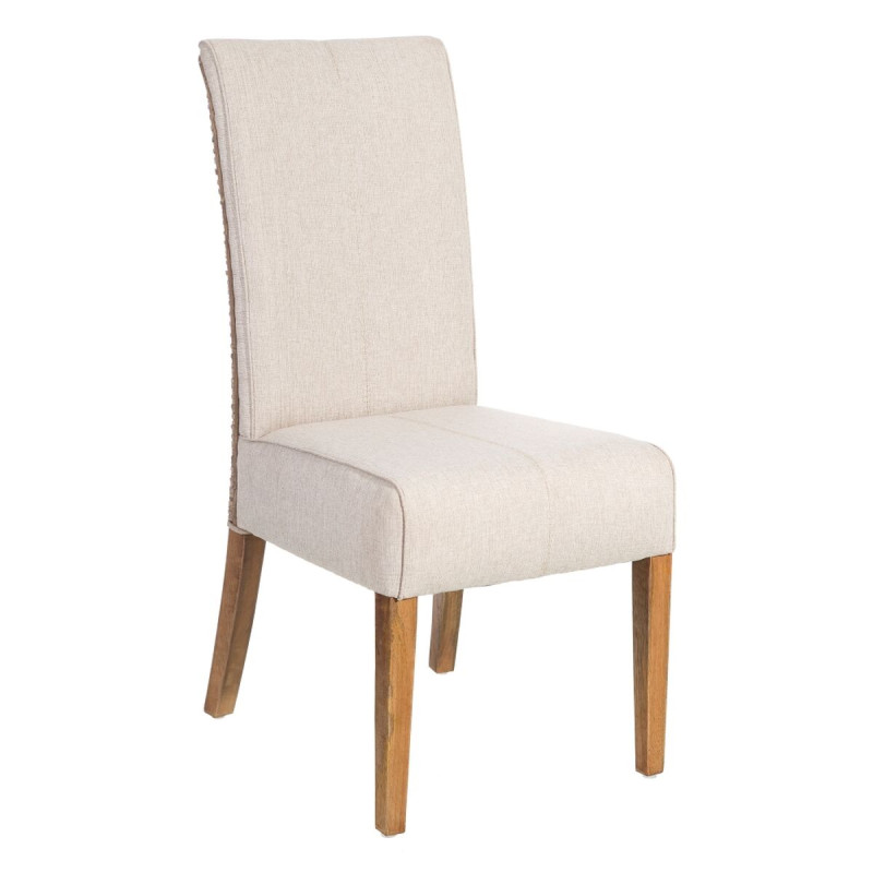 Silla de Comedor 46 x 62 x 100 cm Gris Beige Silla de Comedor 46 x 62 x 100 cm Gris Beige