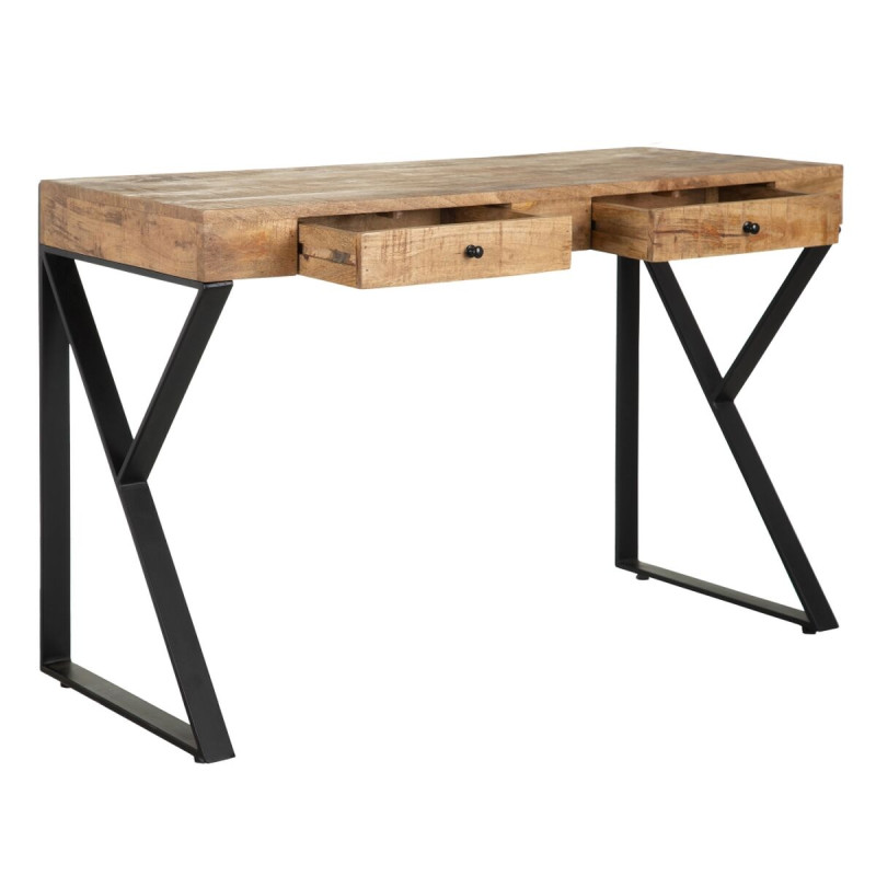 Escritorio 120 x 50 x 77 cm Madera Hierro Escritorio 120 x 50 x 77 cm Madera Hierro