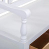 Banco Alexandra House Living Blanco Natural Madera Madera de abeto 48