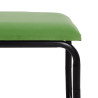 Banqueta 110 x 40 x 68 cm Tejido Sintético Metal Verde