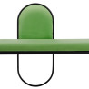 Banqueta 110 x 40 x 68 cm Tejido Sintético Metal Verde
