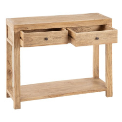 Recibidor MIRÓ Natural madera de mindi 100 x 35 x 85 cm
