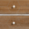 Mesita de Noche COUNTRY Natural Blanco Madera de abeto 50 x 35 x 55 cm