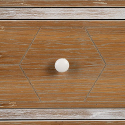 Cajonera COUNTRY 50 x 35 x 112 cm Natural Blanco Madera de abeto Mader