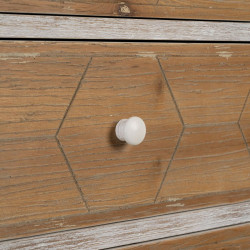 Cajonera COUNTRY 50 x 35 x 112 cm Natural Blanco Madera de abeto Mader