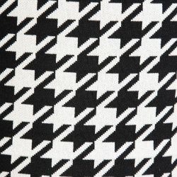 Puff Poliéster 45 x 45 x 45 cm 100 % algodón Pata de gallo