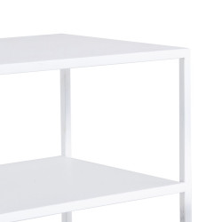 Recibidor SQUARE Metal Blanco 80 x 30 x 80 cm (3 Piezas)