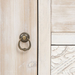 Recibidor con Cajones DUNE Natural Blanco Madera de abeto 80 x 40 x 80