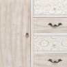 Recibidor con Cajones DUNE Natural Blanco Madera de abeto 80 x 40 x 80