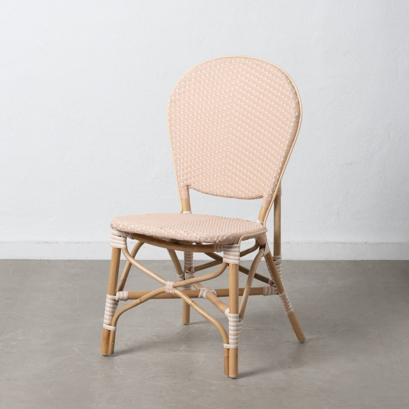 Silla de Comedor 47 x 54 x 93 cm Natural Beige Ratán Silla de Comedor 47 x 54 x 93 cm Natural Beige Ratán