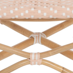 Silla de Comedor 47 x 54 x 93 cm Natural Beige Ratán