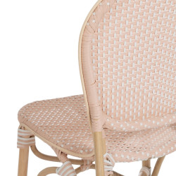 Silla de Comedor 47 x 54 x 93 cm Natural Beige Ratán