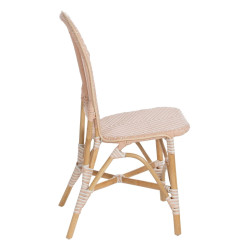 Silla de Comedor 47 x 54 x 93 cm Natural Beige Ratán