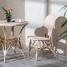 Silla de Comedor 47 x 54 x 93 cm Natural Beige Ratán