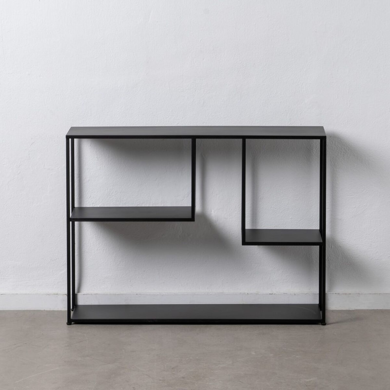 Recibidor 100 x 26 x 75 cm Negro Metal Recibidor 100 x 26 x 75 cm Negro Metal