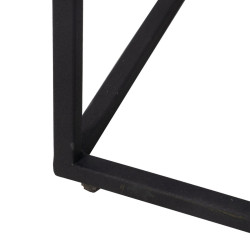 Mesa auxiliar 45 x 35 x 63,5 cm Marrón Crema Mármol Hierro (2 Unidad