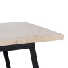 Mesa auxiliar 45 x 35 x 63,5 cm Marrón Crema Mármol Hierro (2 Unidad