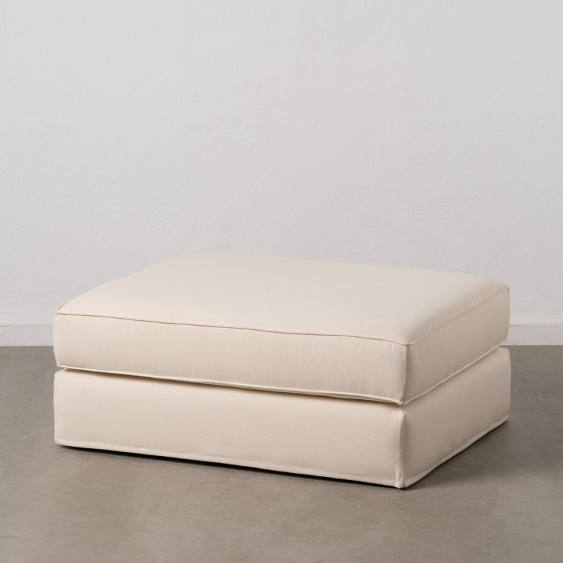 Puff Crema 100 x 80 x 44 cm Puff Crema 100 x 80 x 44 cm