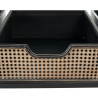 Recibidor con Cajones BRICK Perchero Marrón Negro Hierro 111 x 37 x 1