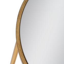 Mesita Auxiliar Dorado Hierro Espejo 48,5 x 43,5 x 66 cm