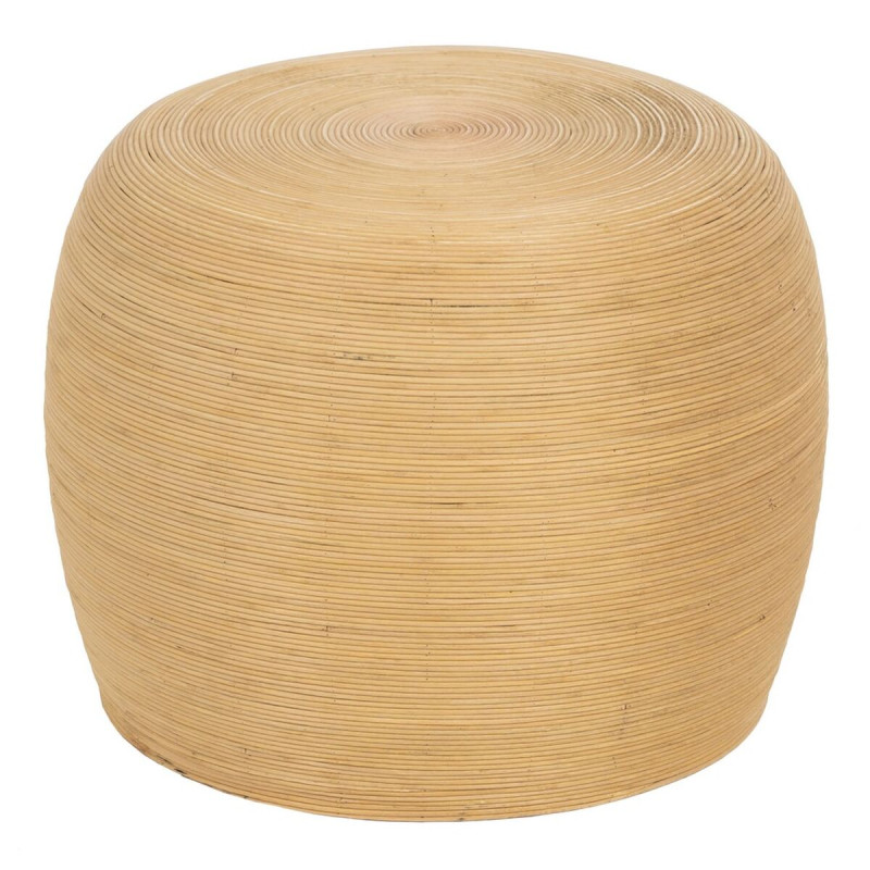 Mesa auxiliar Beige Bambú 49,5 x 49,5 x 37,5 cm Mesa auxiliar Beige Bambú 49,5 x 49,5 x 37,5 cm