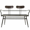 Banco Alexandra House Living Marrón Metal 53 x 88 x 122 cm