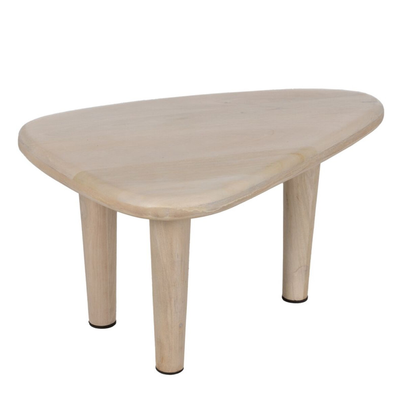 Mesa de Centro Blanco Madera de mango 67 x 50 x 38 cm Mesa de Centro Blanco Madera de mango 67 x 50 x 38 cm