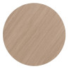 Mesa de Centro Negro Natural Hierro Madera MDF 65 x 65 x 37,5 cm