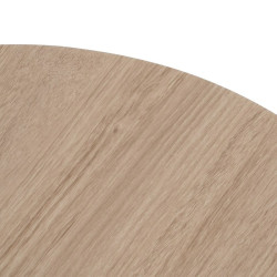 Mesa de Centro Negro Natural Hierro Madera MDF 65 x 65 x 37,5 cm