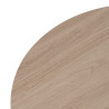 Mesa de Centro Negro Natural Hierro Madera MDF 65 x 65 x 37,5 cm