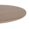 Mesa de Centro Negro Natural Hierro Madera MDF 50 x 50 x 45 cm