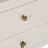 Consola Blanco Madera de abeto Madera MDF 63 x 26 x 85 cm