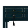 Consola Azul Madera de abeto Madera MDF 85 x 26 x 85 cm