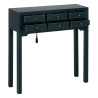 Consola Azul Madera de abeto Madera MDF 85 x 26 x 85 cm