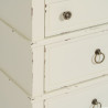 Mesita de Noche Blanco Madera de abeto DMF 51 x 32 x 66 cm