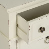 Mesita de Noche Blanco Madera de abeto DMF 51 x 32 x 66 cm