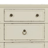 Mesita de Noche Blanco Madera de abeto DMF 51 x 32 x 66 cm